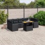 Set de sofás de jardín 8 piezas y cojines ratán sintético negro de , Conjuntos de jardín - Ref: Foro24-3271223, Precio: 565,9...
