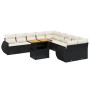 Set de sofás de jardín 11 pzas y cojines ratán sintético negro de , Conjuntos de jardín - Ref: Foro24-3272386, Precio: 703,23...