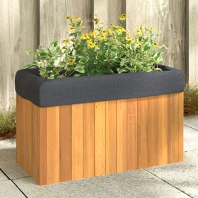 Jardinera de madera maciza de acacia 59x27,5x35 cm de , Maceteros y jardineras - Ref: Foro24-366505, Precio: 73,18 €, Descuen...