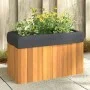 Jardinera de madera maciza de acacia 59x27,5x35 cm de , Maceteros y jardineras - Ref: Foro24-366505, Precio: 65,95 €, Descuen...