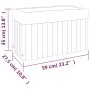 Jardinera de madera maciza de acacia 59x27,5x35 cm de , Maceteros y jardineras - Ref: Foro24-366505, Precio: 65,95 €, Descuen...