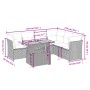 Set de comedor de jardín 7 pzas y cojines ratán sintético negro de , Conjuntos de jardín - Ref: Foro24-3270845, Precio: 477,7...