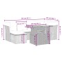 Set de comedor de jardín 7 pzas y cojines ratán sintético negro de , Conjuntos de jardín - Ref: Foro24-3270937, Precio: 430,5...