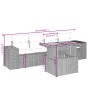 Set de muebles de jardín 5 pzas y cojines ratán sintético negro de , Conjuntos de jardín - Ref: Foro24-3272511, Precio: 383,8...