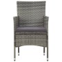 Set de muebles de jardín 4 pzas y cojines ratán sintético gris de vidaXL, Conjuntos de jardín - Ref: Foro24-45890, Precio: 24...