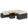 Set de sofás de jardín 10 pzas cojines ratán sintético negro de , Conjuntos de jardín - Ref: Foro24-3272792, Precio: 599,30 €...