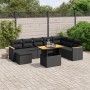 Set de sofás de jardín 8 piezas y cojines ratán sintético negro de , Conjuntos de jardín - Ref: Foro24-3273211, Precio: 580,8...