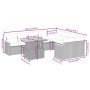 Set de sofás de jardín 10 pzas cojines ratán sintético negro de , Conjuntos de jardín - Ref: Foro24-3273232, Precio: 657,79 €...