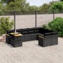 Set de sofás de jardín 10 pzas cojines ratán sintético negro de , Conjuntos de jardín - Ref: Foro24-3273239, Precio: 657,79 €...