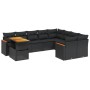 Set de sofás de jardín 10 pzas cojines ratán sintético negro de , Conjuntos de jardín - Ref: Foro24-3273239, Precio: 657,79 €...
