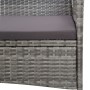 Set de muebles de jardín 4 pzas y cojines ratán sintético gris de vidaXL, Conjuntos de jardín - Ref: Foro24-45890, Precio: 24...