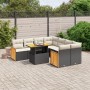 Set de sofás de jardín 8 piezas y cojines ratán sintético negro de , Conjuntos de jardín - Ref: Foro24-3273884, Precio: 541,7...