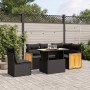 Set de sofás de jardín 6 piezas y cojines ratán sintético negro de , Conjuntos de jardín - Ref: Foro24-3273960, Precio: 419,7...