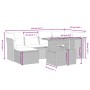 Set de comedor de jardín 7 pzas y cojines ratán sintético negro de , Conjuntos de jardín - Ref: Foro24-3275478, Precio: 441,7...