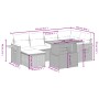 Set de comedor de jardín 7 pzas y cojines ratán sintético negro de , Conjuntos de jardín - Ref: Foro24-3273618, Precio: 455,0...