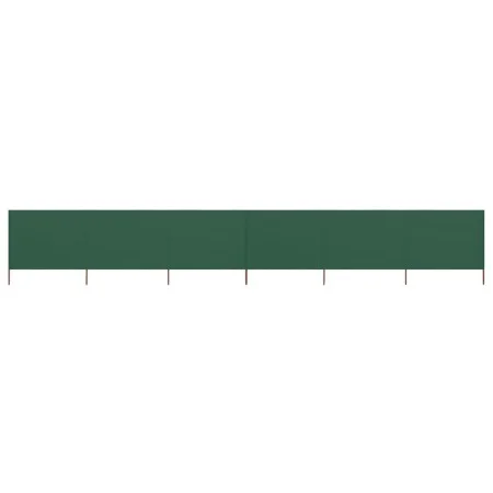 Paravientos de playa de 6 paneles tela verde 800x160 cm de vidaXL, Sombrillas - Ref: Foro24-47181, Precio: 93,75 €, Descuento: %