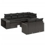 Set de sofás de jardín 11 pzas y cojines ratán sintético negro de , Conjuntos de jardín - Ref: Foro24-3228905, Precio: 601,36...
