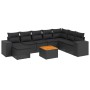 Set de sofás de jardín 8 piezas y cojines ratán sintético negro de , Conjuntos de jardín - Ref: Foro24-3257910, Precio: 562,1...