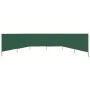 Paravientos de playa de 6 paneles tela verde 800x160 cm de vidaXL, Sombrillas - Ref: Foro24-47181, Precio: 93,75 €, Descuento: %