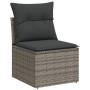 Set de sofás de jardín 8 pzas y cojines ratán sintético gris de , Conjuntos de jardín - Ref: Foro24-3255899, Precio: 453,48 €...