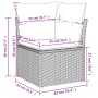 Set de sofás de jardín 8 pzas y cojines ratán sintético gris de , Conjuntos de jardín - Ref: Foro24-3255899, Precio: 453,48 €...