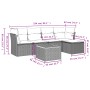Set de muebles de jardín 6 pzas y cojines ratán sintético gris de , Conjuntos de jardín - Ref: Foro24-3255948, Precio: 364,82...