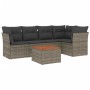 Set de muebles de jardín 6 pzas y cojines ratán sintético gris de , Conjuntos de jardín - Ref: Foro24-3255962, Precio: 359,58...