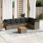 Set de sofás de jardín 8 pzas y cojines ratán sintético gris de , Conjuntos de jardín - Ref: Foro24-3256011, Precio: 500,41 €...