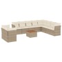 Set de sofás de jardín 11pzas con cojines ratán sintético beige de , Conjuntos de jardín - Ref: Foro24-3256051, Precio: 731,9...