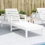 Tumbona de madera maciza de pino blanca 199,5x62x55 cm de , Tumbonas - Ref: Foro24-832539, Precio: 100,74 €, Descuento: %