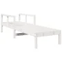 Tumbona de madera maciza de pino blanca 199,5x62x55 cm de , Tumbonas - Ref: Foro24-832539, Precio: 100,74 €, Descuento: %