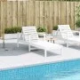 Tumbona de madera maciza de pino blanca 199,5x62x55 cm de , Tumbonas - Ref: Foro24-832539, Precio: 100,74 €, Descuento: %