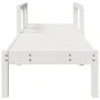Tumbona de madera maciza de pino blanca 199,5x62x55 cm de , Tumbonas - Ref: Foro24-832539, Precio: 100,74 €, Descuento: %