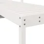 Tumbona de madera maciza de pino blanca 199,5x62x55 cm de , Tumbonas - Ref: Foro24-832539, Precio: 100,74 €, Descuento: %