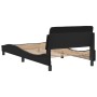 Estructura de cama con cabecero cuero sintético negro 100x200cm de , Camas y somieres - Ref: Foro24-373138, Precio: 90,96 €, ...