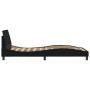 Estructura de cama con cabecero de tela negro 100x200 cm de , Camas y somieres - Ref: Foro24-373127, Precio: 121,87 €, Descue...