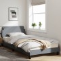 Estructura de cama con cabecero de tela gris claro 100x200 cm de , Camas y somieres - Ref: Foro24-373125, Precio: 97,31 €, De...