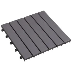 Terrace tiles 10 pcs washed gray acacia wood 30x30 cm by vidaXL, Floors and carpets - Ref: Foro24-46586, Price: 56,10 €, Disc...