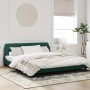 Estructura cama con cabecero terciopelo verde oscuro 180x200 cm de , Camas y somieres - Ref: Foro24-373235, Precio: 168,52 €,...