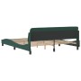 Estructura cama con cabecero terciopelo verde oscuro 180x200 cm de , Camas y somieres - Ref: Foro24-373235, Precio: 168,52 €,...