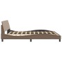 Estructura de cama cabecero cuero sintético capuchino 180x200cm de , Camas y somieres - Ref: Foro24-373242, Precio: 171,82 €,...