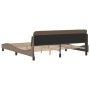 Estructura de cama cabecero cuero sintético capuchino 180x200cm de , Camas y somieres - Ref: Foro24-373242, Precio: 171,82 €,...