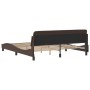 Estructura de cama cabecero cuero sintético marrón 180x200 cm de , Camas y somieres - Ref: Foro24-373240, Precio: 160,43 €, D...