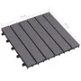 Terrace tiles 10 pcs washed gray acacia wood 30x30 cm by vidaXL, Floors and carpets - Ref: Foro24-46586, Price: 56,10 €, Disc...