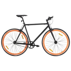 Bicicleta de piñón fijo negro y naranja 700c 51 cm de , Bicicletas - Ref: Foro24-92252, Precio: 294,05 €, Descuento: %