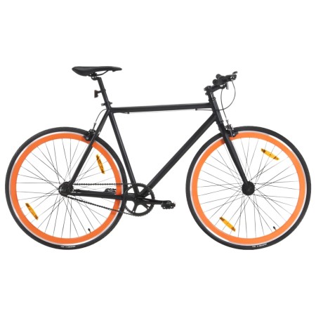 Bicicleta de piñón fijo negro y naranja 700c 51 cm de , Bicicletas - Ref: Foro24-92252, Precio: 298,56 €, Descuento: %