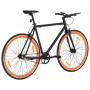 Bicicleta de piñón fijo negro y naranja 700c 51 cm de , Bicicletas - Ref: Foro24-92252, Precio: 298,56 €, Descuento: %
