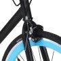 Bicicleta de piñón fijo negro y azul 700c 55 cm de , Bicicletas - Ref: Foro24-92259, Precio: 277,99 €, Descuento: %