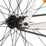 Bicicleta de piñón fijo blanco y naranja 700c 55 cm de , Bicicletas - Ref: Foro24-92265, Precio: 281,81 €, Descuento: %