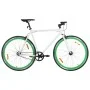 Bicicleta de piñón fijo blanco y verde 700c 51 cm de , Bicicletas - Ref: Foro24-92267, Precio: 256,30 €, Descuento: %